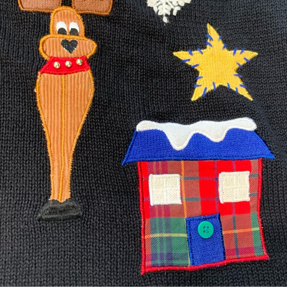 BECHAMEL Vintage Christmas Zip Vest - Picture 5 of 7